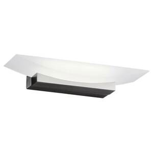 Nástenné LED svietidlo Bowl TW, šírka 30 cm, nikel