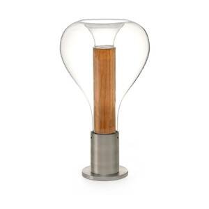 LZF Eris stolná LED lampa sklo hliník/čerešňa