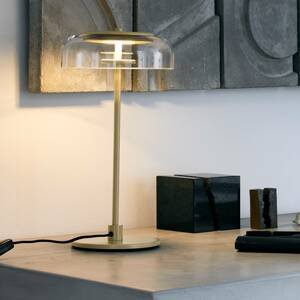 Nuura Blossi Table stolová LED lampa, zlatá/číra