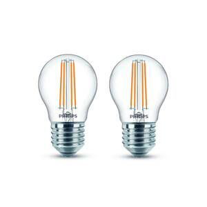 Philips LED žiarovka E27 4,3 W filament 2700K 2ks