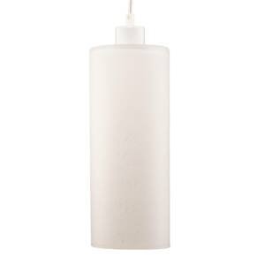 Závesná lampa Sóda sklenený valec, biela Ø 12 cm