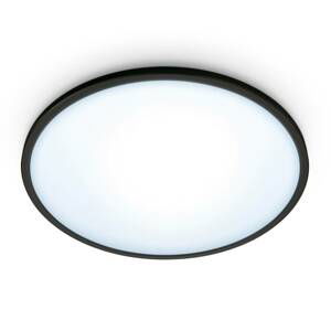 WiZ Super Slim stropné LED svietidlo, 16 W, čierna
