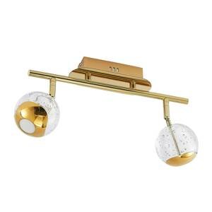 Lucande Kilio stropné LED svietidlo, 2-pl., zlatá