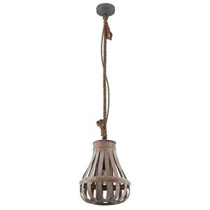 Lindby Haruno závesná lampa z ratanu, 33 cm