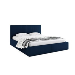 Čalúnená posteľ HILTON 140x200 cm Modrá