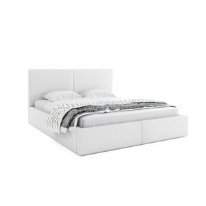 Čalúnená posteľ HILTON 160x200 cm Biela