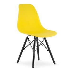 Stolička OSAKA - čierna/žltá