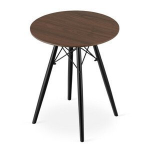 Jedálenský stôl TODI 60 cm - čierna/jaseň