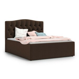 Čalouněná postel RIVA 180x200 cm Hnědá