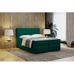 Čalouněná postel bez úložného prostoru VIERA 160x200 Zelená