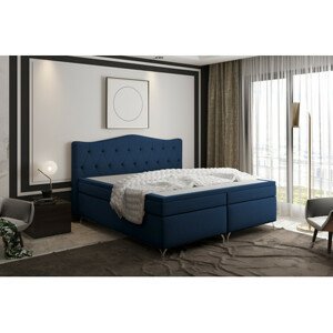Čalouněná postel Cloud 200x200 cm Modrá