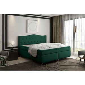 Čalouněná postel Cloud 200x200 cm Zelená