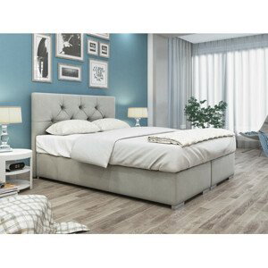 Čalouněná postel London 200x200 cm Tmavě šedá
