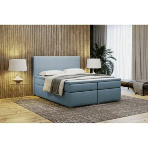 Čalouněná postel bez úložného prostoru VIERA 120x200 cm Modrá