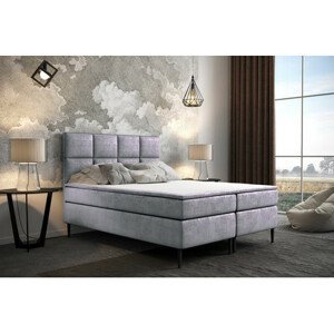 Čalouněná postel Aspen 90x200 cm Světle šedá