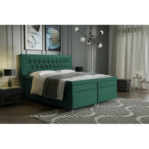 Čalouněná postel Diament 120x200 cm Zelená