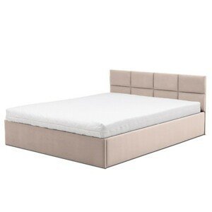 Čalúnená posteľ MONOS s matracom rozmer 160x200 cm Béžová