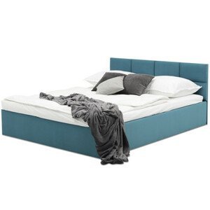 Čalúnená posteľ MONOS s matracom rozmer 140x200 cm Granátová
