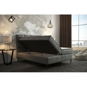 Čalouněná postel Aspen 140x200 cm Světle šedá