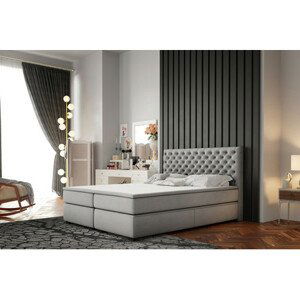 Čalouněná postel Chester 120x200 cm Světle šedá