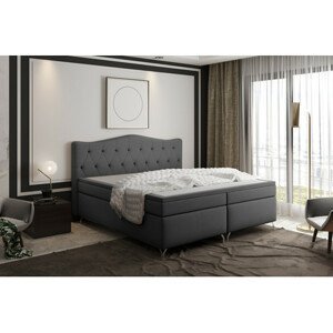 Čalúnená posteľ Cloud 160x200 cm Tmavo šedá