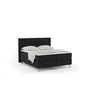 Čalúnená posteľ IMPERIA vrátane úložného priestoru 160x200 Čierna