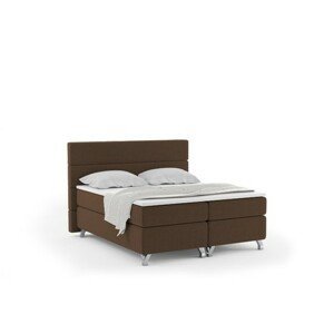 Čalúnená posteľ IMPERIA vrátane úložného priestoru 160x200 Hnedá