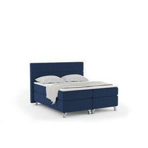 Čalúnená posteľ IMPERIA vrátane úložného priestoru 180x200 Modrá