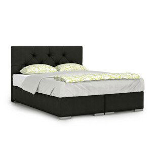 Čalouněná postel London 90x200 cm Černá