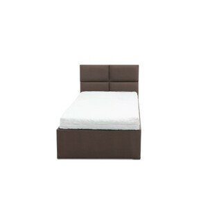 Čalouněná postel MONOS s matrací rozměr 140x200 cm Kakao Taštičková matrace