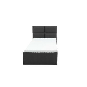 Čalouněná postel MONOS s matrací rozměr 140x200 cm Tmavě šedá Pěnová matrace