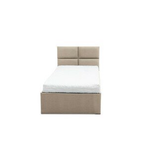 Čalouněná postel MONOS s matrací rozměr 140x200 cm Béžová Bonelová matrace
