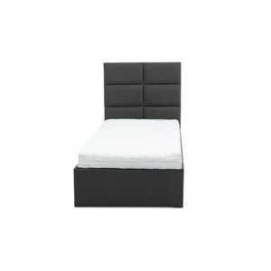 Čalouněná postel MONOS s matrací rozměr 180x200 cm Tmavě šedá Taštičková matrace