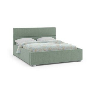 Čalúnená posteľ NEVADA 140x200 cm Tmavo zelená