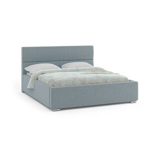 Čalouněná postel NEVADA 160x200 cm Světle modrá