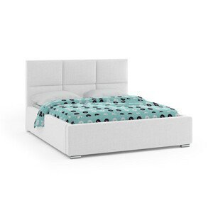 Čalouněná postel NOVATIC 140x200 cm Bílá