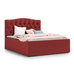 Čalúnená posteľ RIVA 140x200 cm Červená