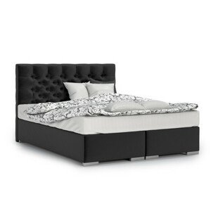 Čalúnená posteľ Texas 160x200 cm Čierna