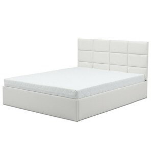 Čalouněná postel TORES II s matrací rozměr 160x200 cm - Eko-kůže Černá eko-kůže Pěnová matrace