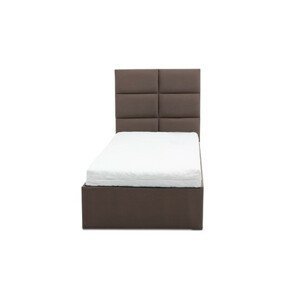 Čalouněná postel TORES s matrací rozměr 140x200 cm Kakao Taštičková matrace