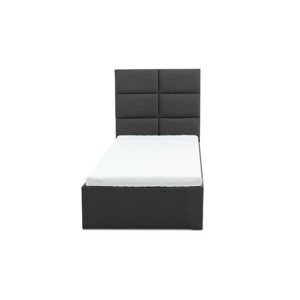 Čalouněná postel TORES s matrací rozměr 180x200 cm Tmavě šedá Pěnová matrace