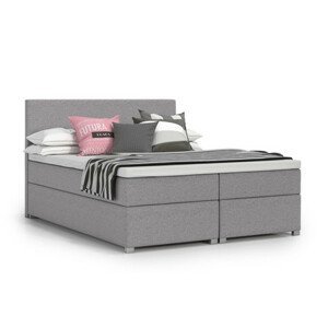 Čalúnená posteľ VIERA 120x200 cm Tmavo šedá