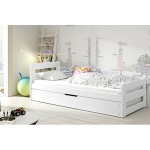 Detská posteľ ERNIE 200x90 cm Biela