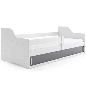 Detská posteľ SOFIX s úložným priestorom 80x160 cm - biela Šedá