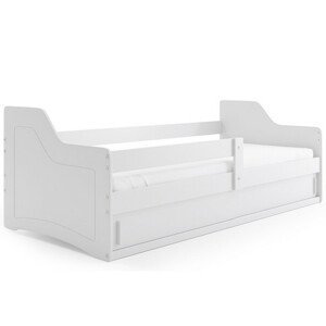 Detská posteľ SOFIX s úložným priestorom 80x160 cm - biela Biela