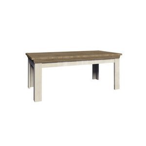 Konferenční stolek Royal LN 90 cm Bílá/Dub