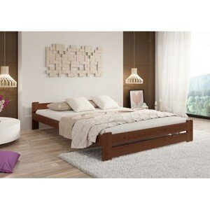 Vyvýšená masívna posteľ Euro 160x200 cm vrátane roštu Borovica
