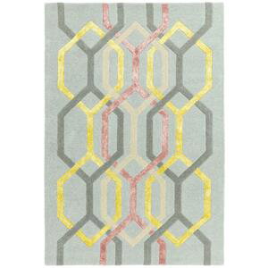 ASIATIC LONDON Matrix MAX67 Hexagon Silver - koberec ROZMER CM: 160 x 230