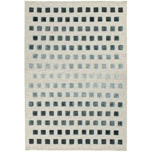 ASIATIC LONDON Theo Silvery Squares - koberec ROZMER CM: 160 x 230