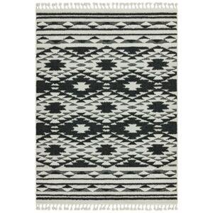 ASIATIC LONDON Taza TA04 Black White - koberec ROZMER CM: 120 x 170